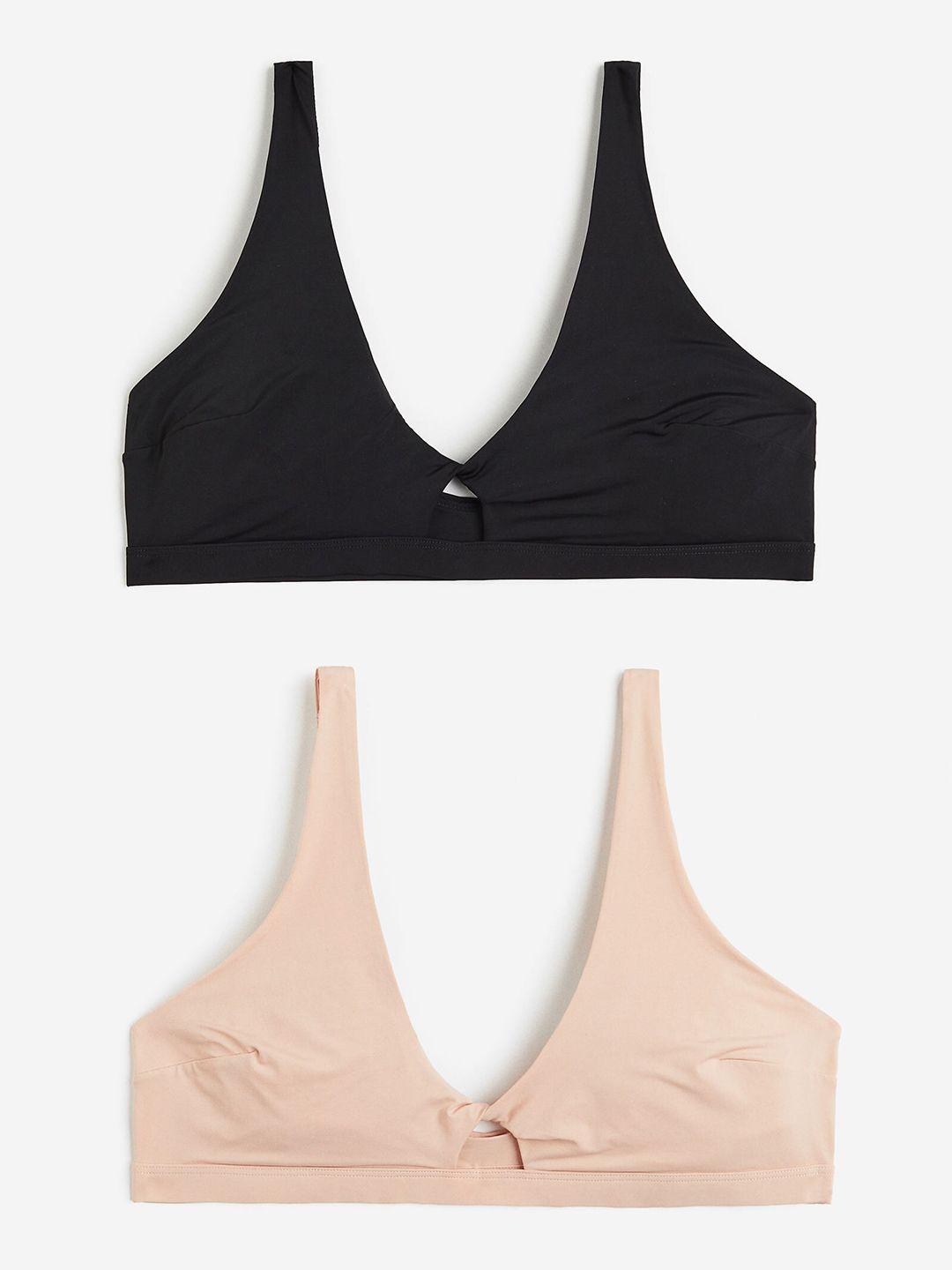 h&m 2-pack soft microfibre bras