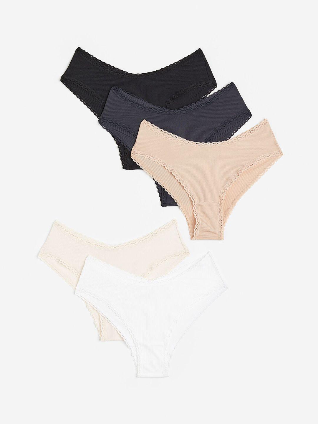 h&m 5-pack light shaping hipster briefs