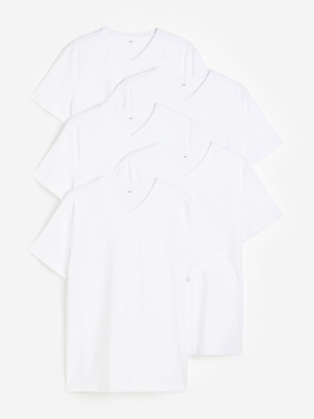 h&m 5-pack slim fit t-shirts