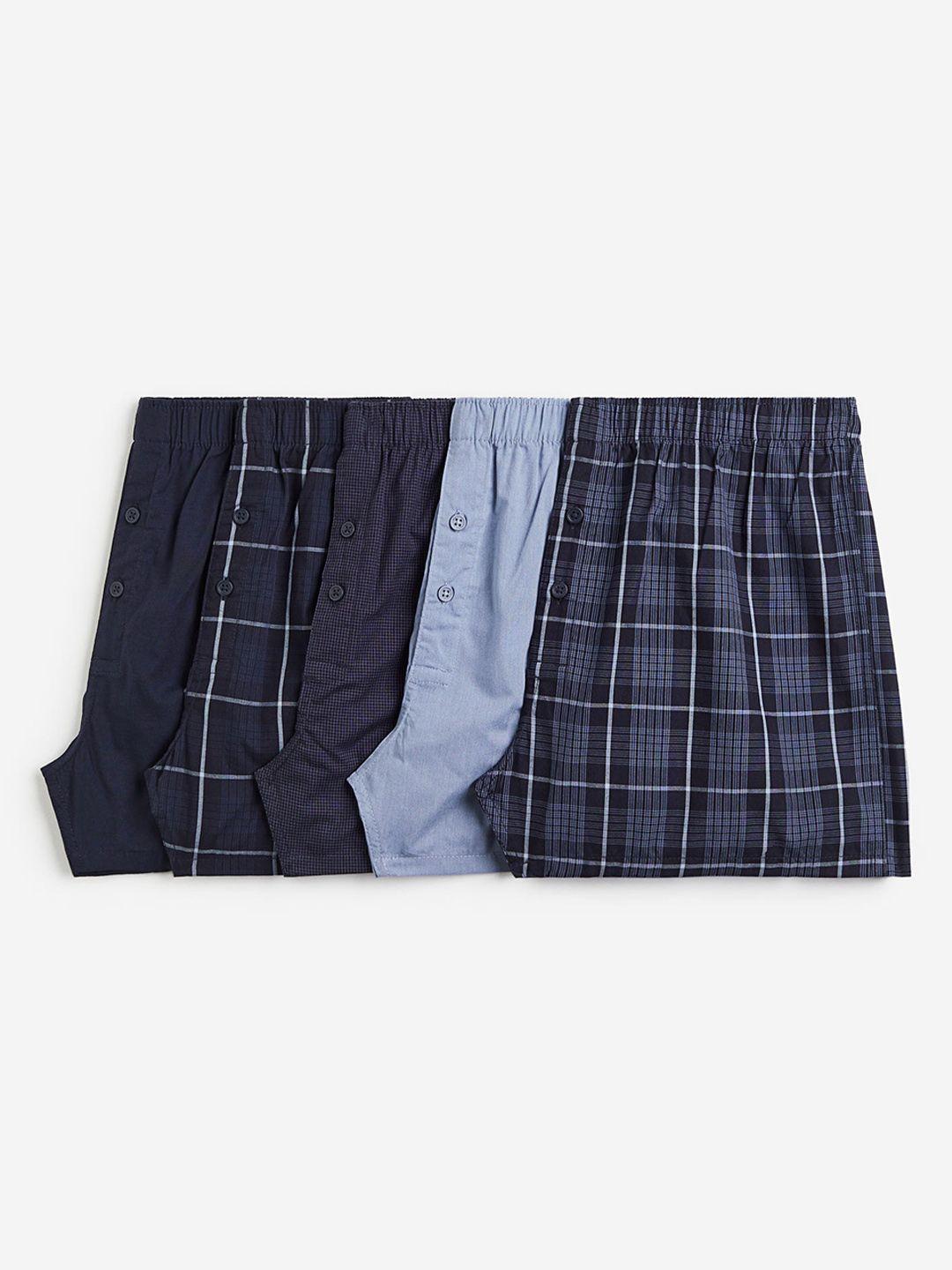 h&m 5-pack woven cotton boxer shorts