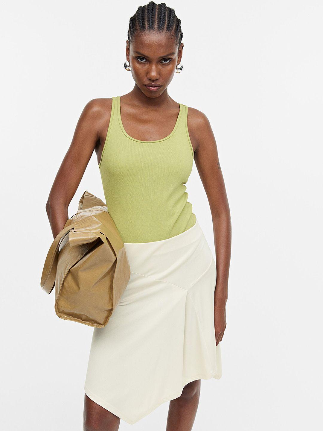 h&m asymmetric skirt