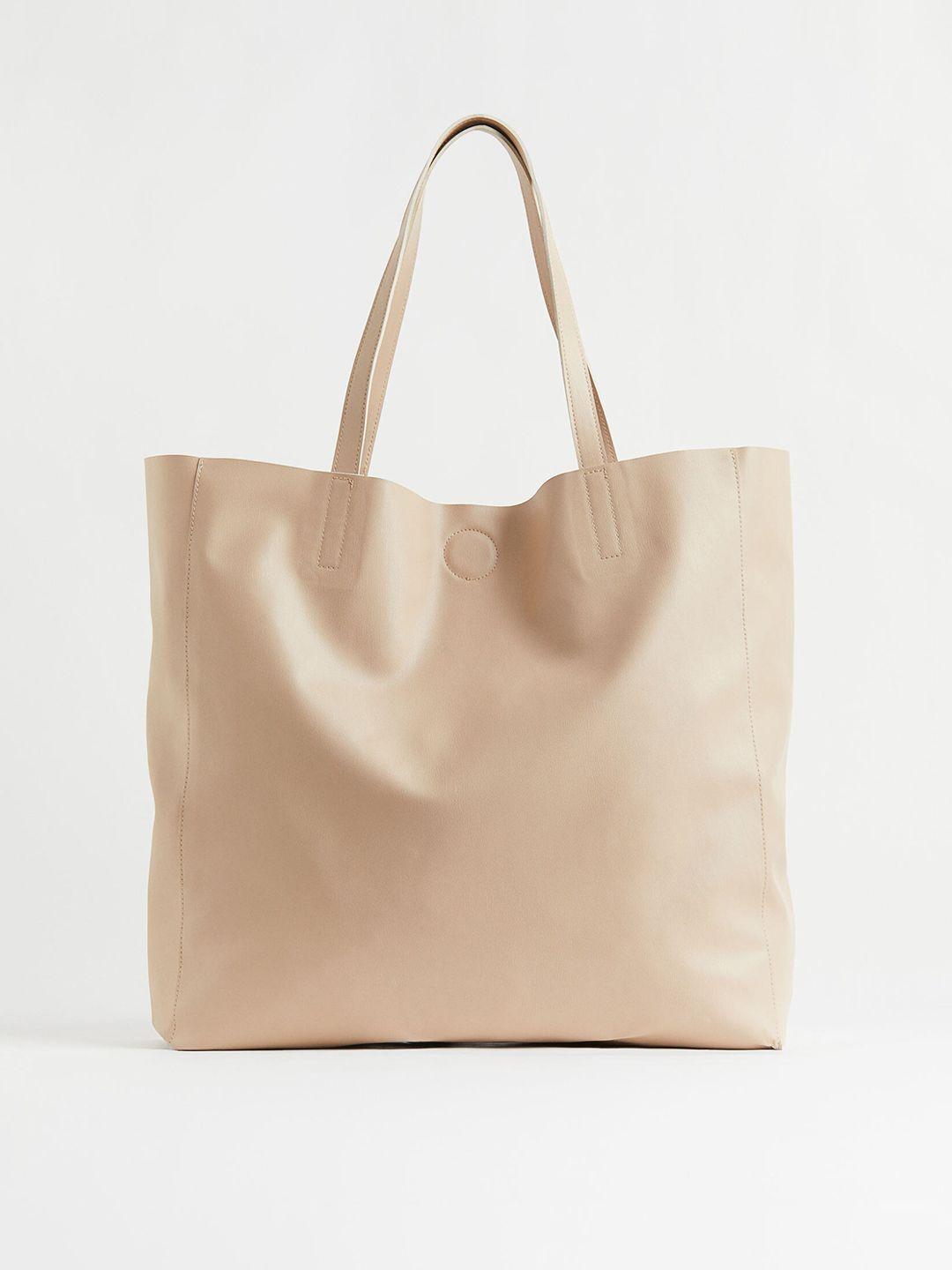 h&m beige shopper