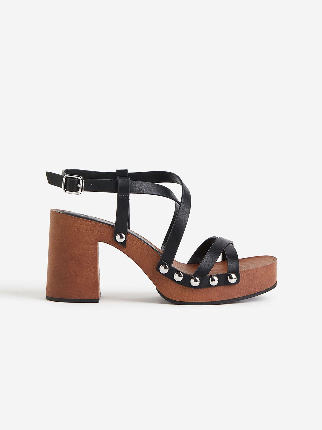 h&m block-heeled sandals