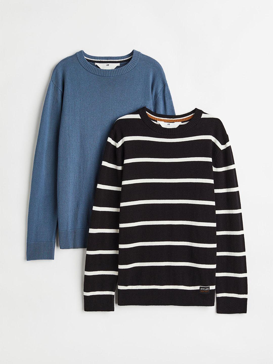 h&m boys 2-pack fine-knit jumpers
