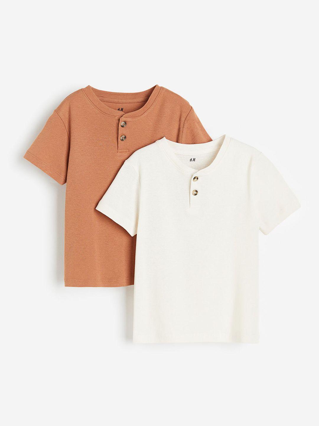 h&m boys 2-pack henley t-shirts