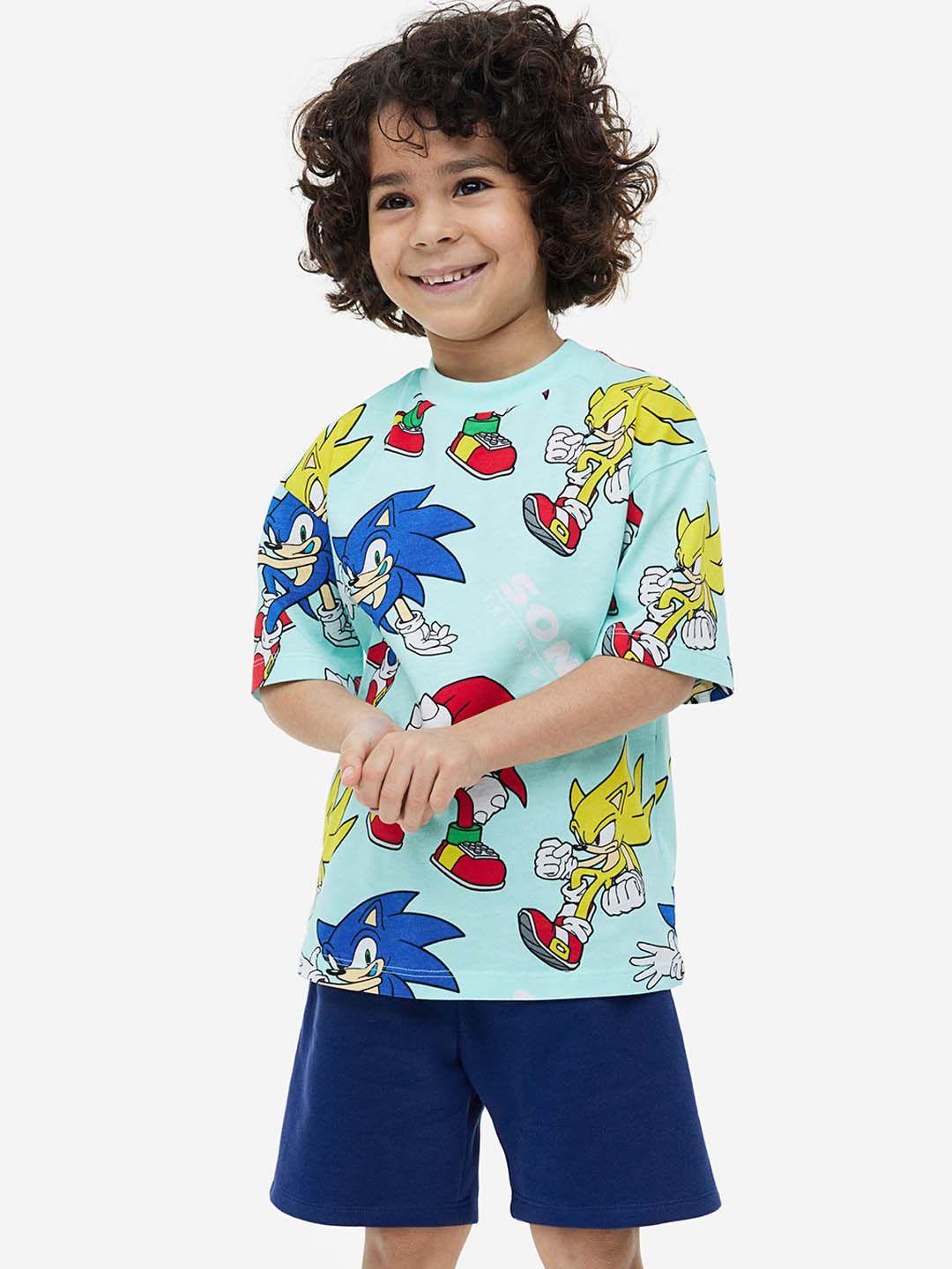 h&m boys 2-piece printed set