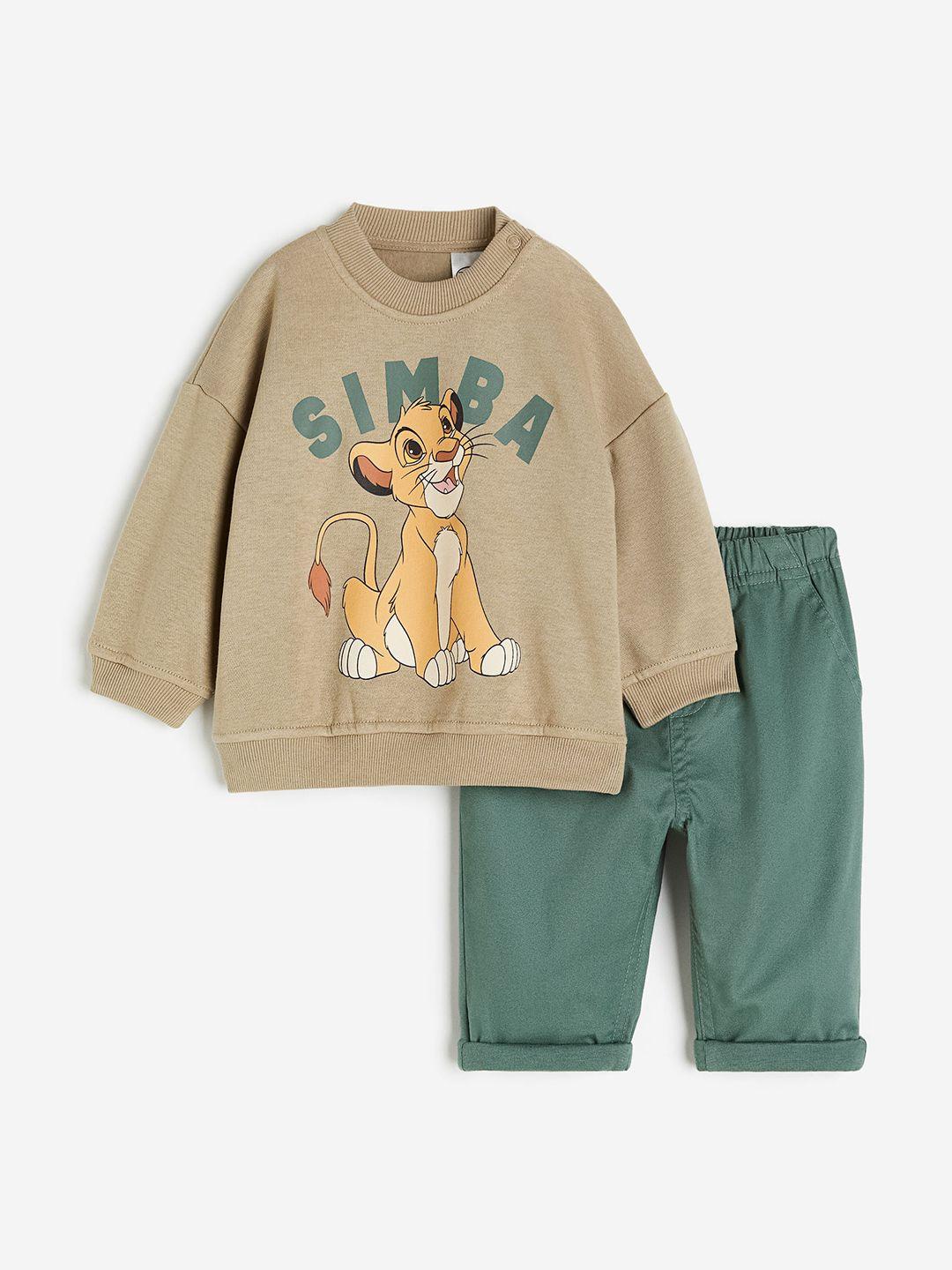 h&m boys 2-piece simba set