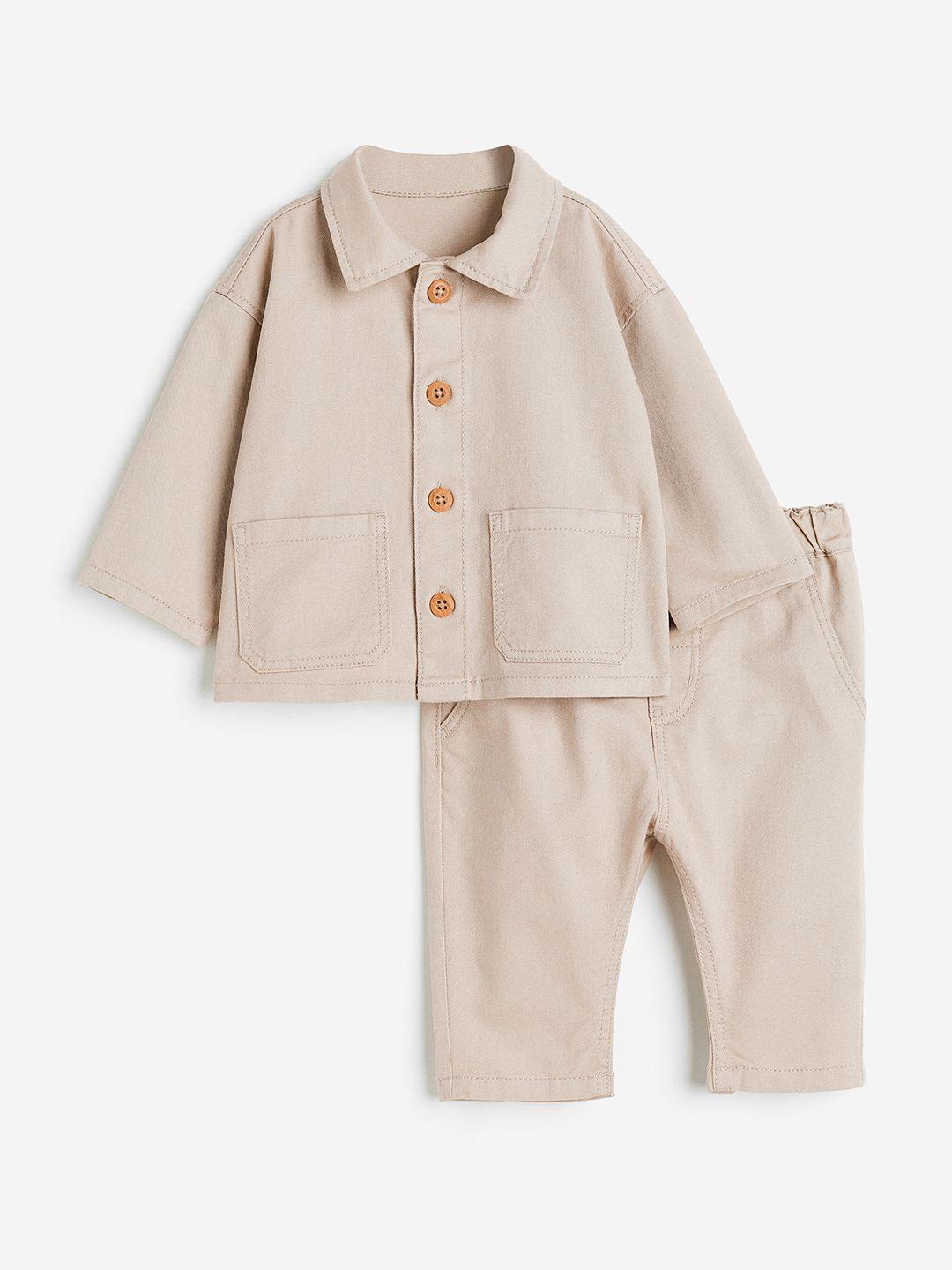 h&m boys 2-piece twill set