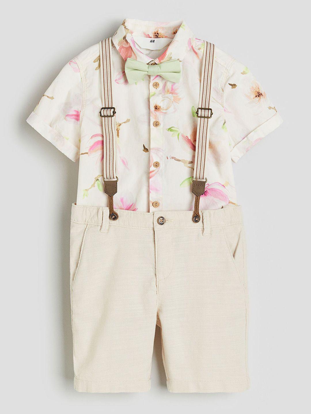 h&m boys 4-piece pure cotton dressy set