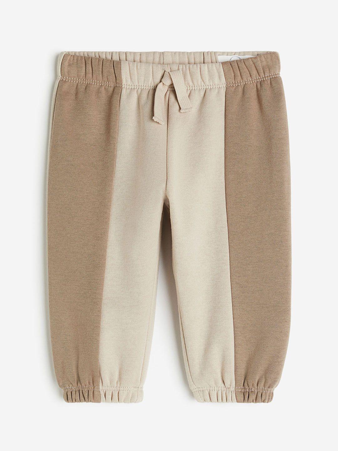 h&m boys colourblocked drawstring joggers