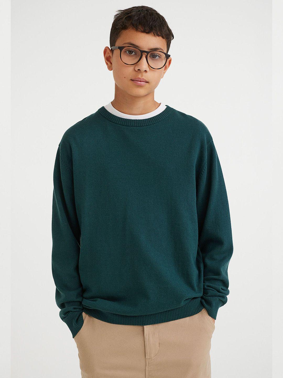 h&m boys fine-knit cotton jumper