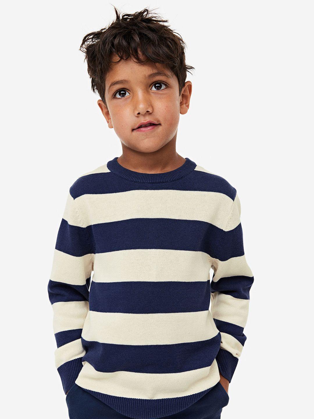 h&m boys jacquard-knit cotton jumper