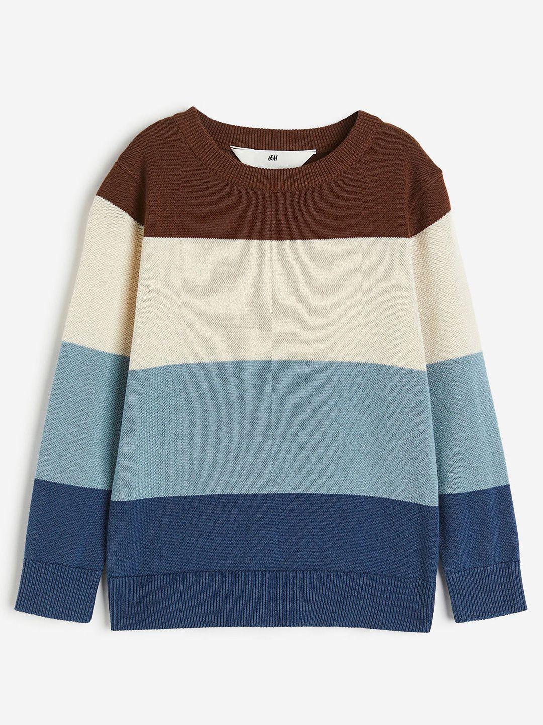 h&m boys jacquard-knit cotton jumper