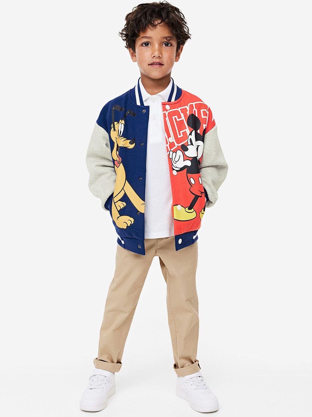 h&m boys oversized printed basketball jacket