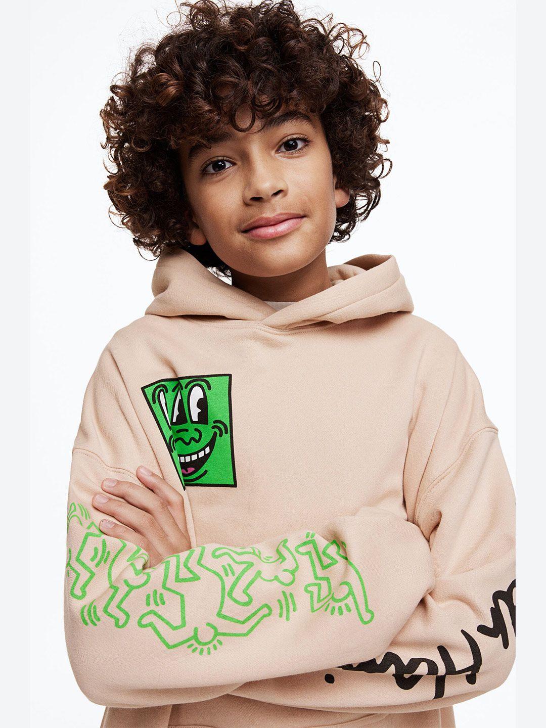 h&m boys oversized printed hoodie