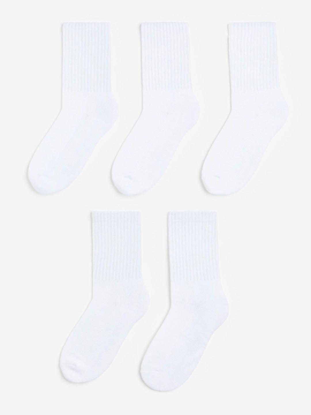h&m boys pack of 5 ribbed ankle length socks