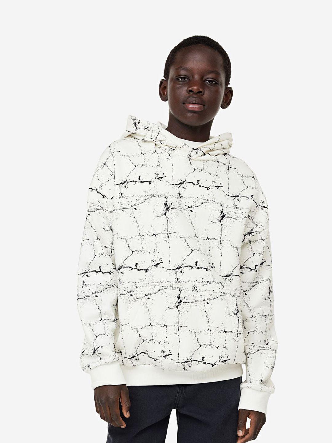 h&m boys patterned hoodie
