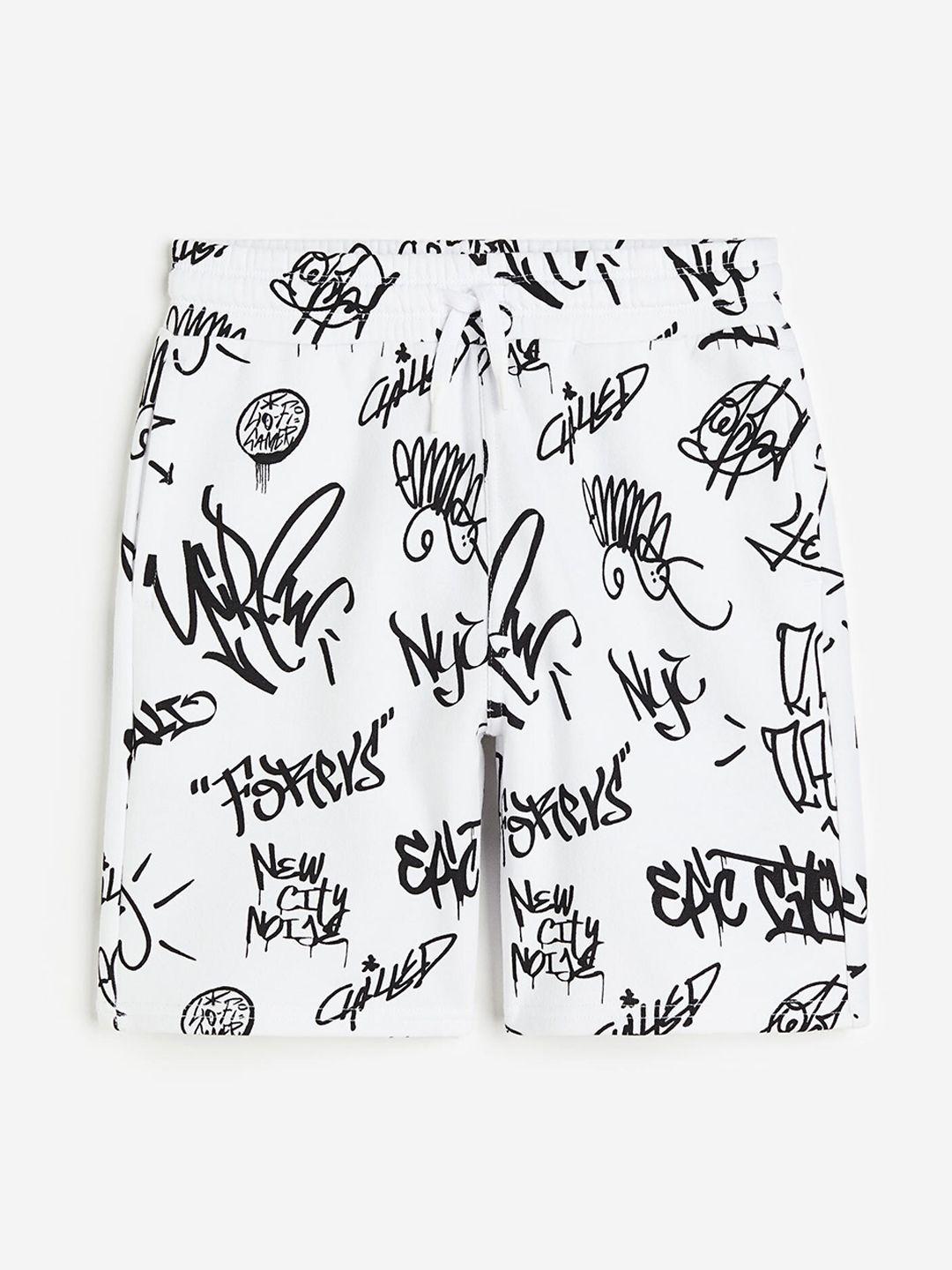 h&m boys patterned sweatshorts