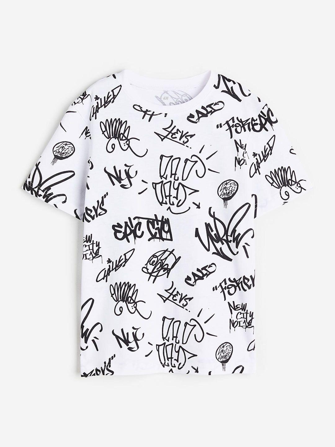 h&m boys printed cotton t-shirt