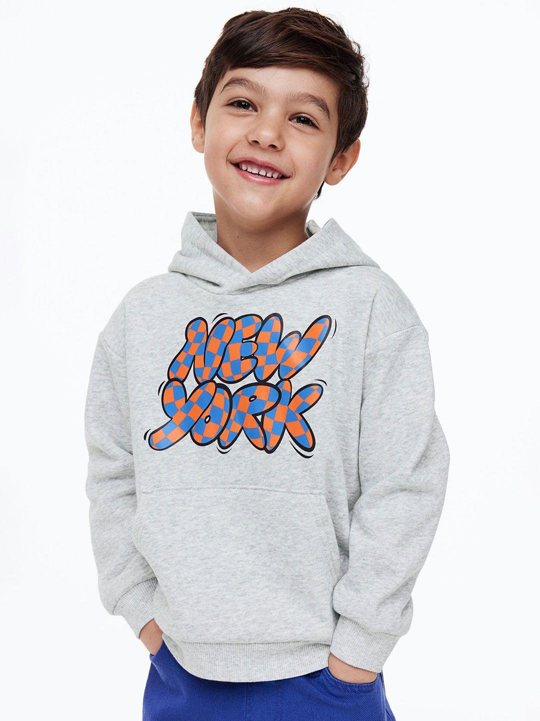 h&m boys printed hoodie