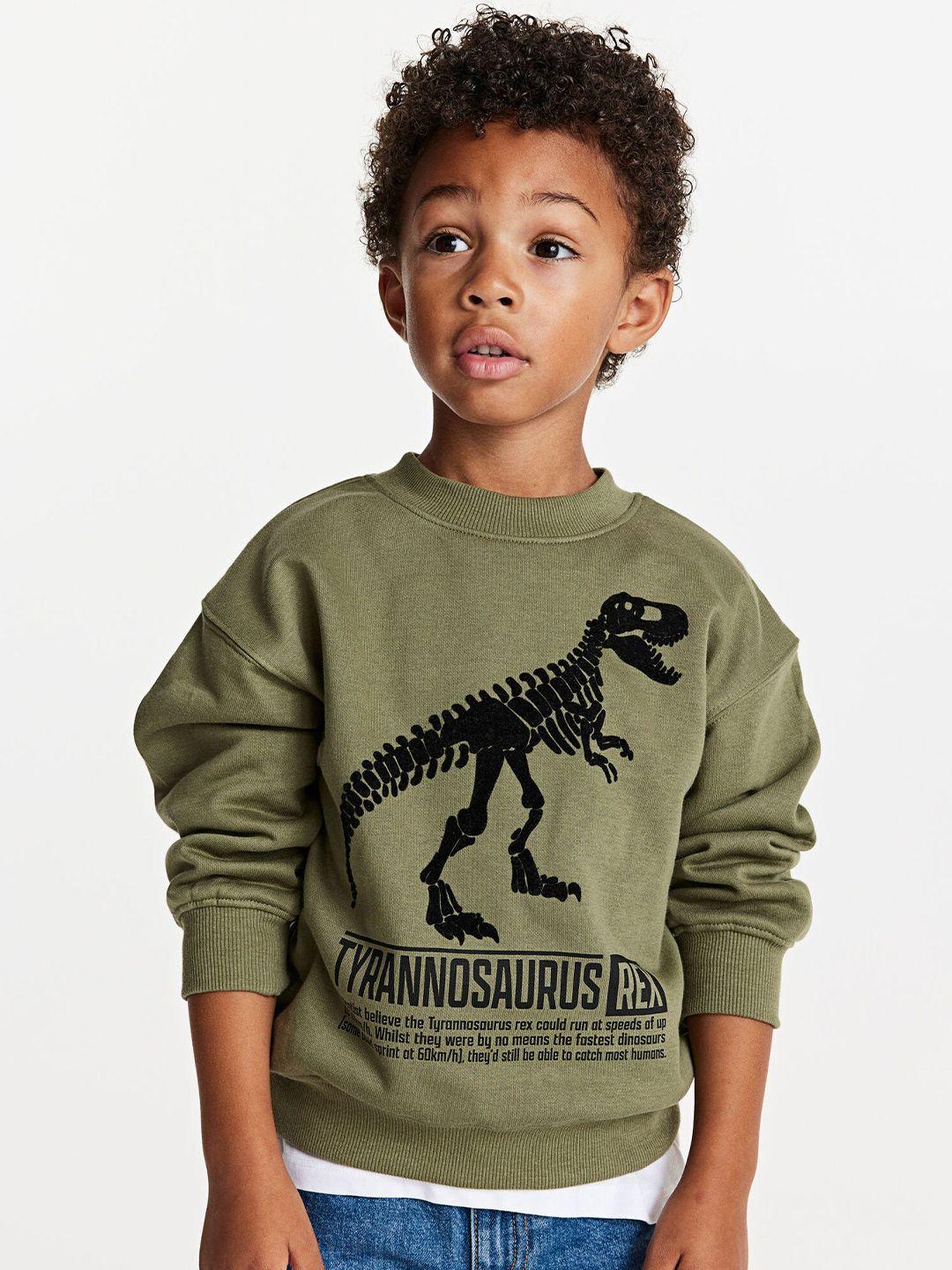 h&m boys printed oversized sweatshirt