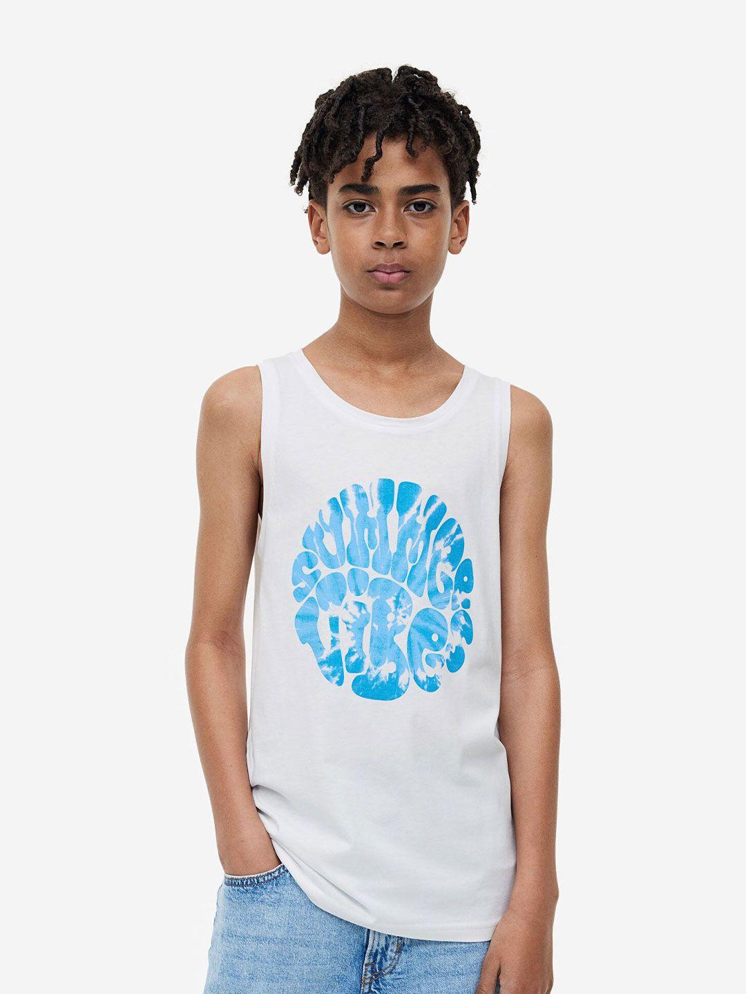 h&m boys printed pure cotton vest top