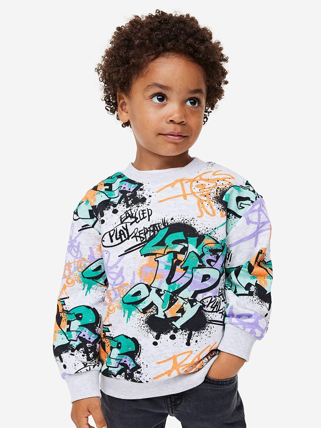 h&m boys printed sweatshirts