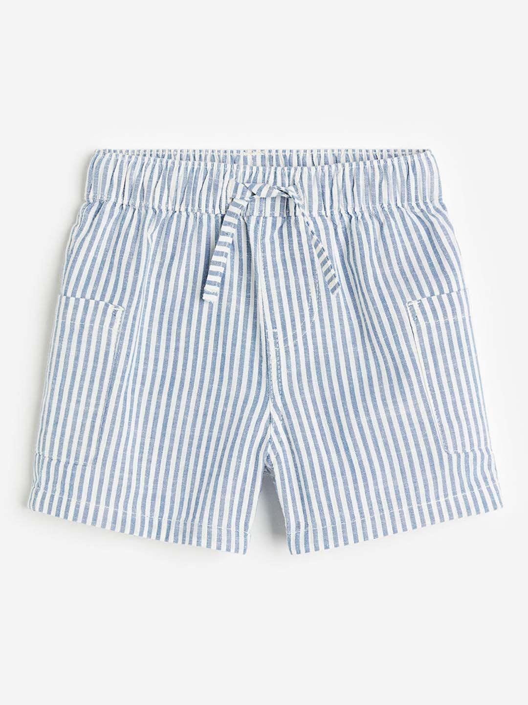 h&m boys pure cotton patch-pocket shorts