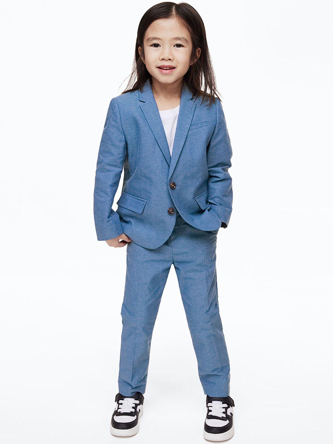 h&m boys pure cotton slim fit suit trousers