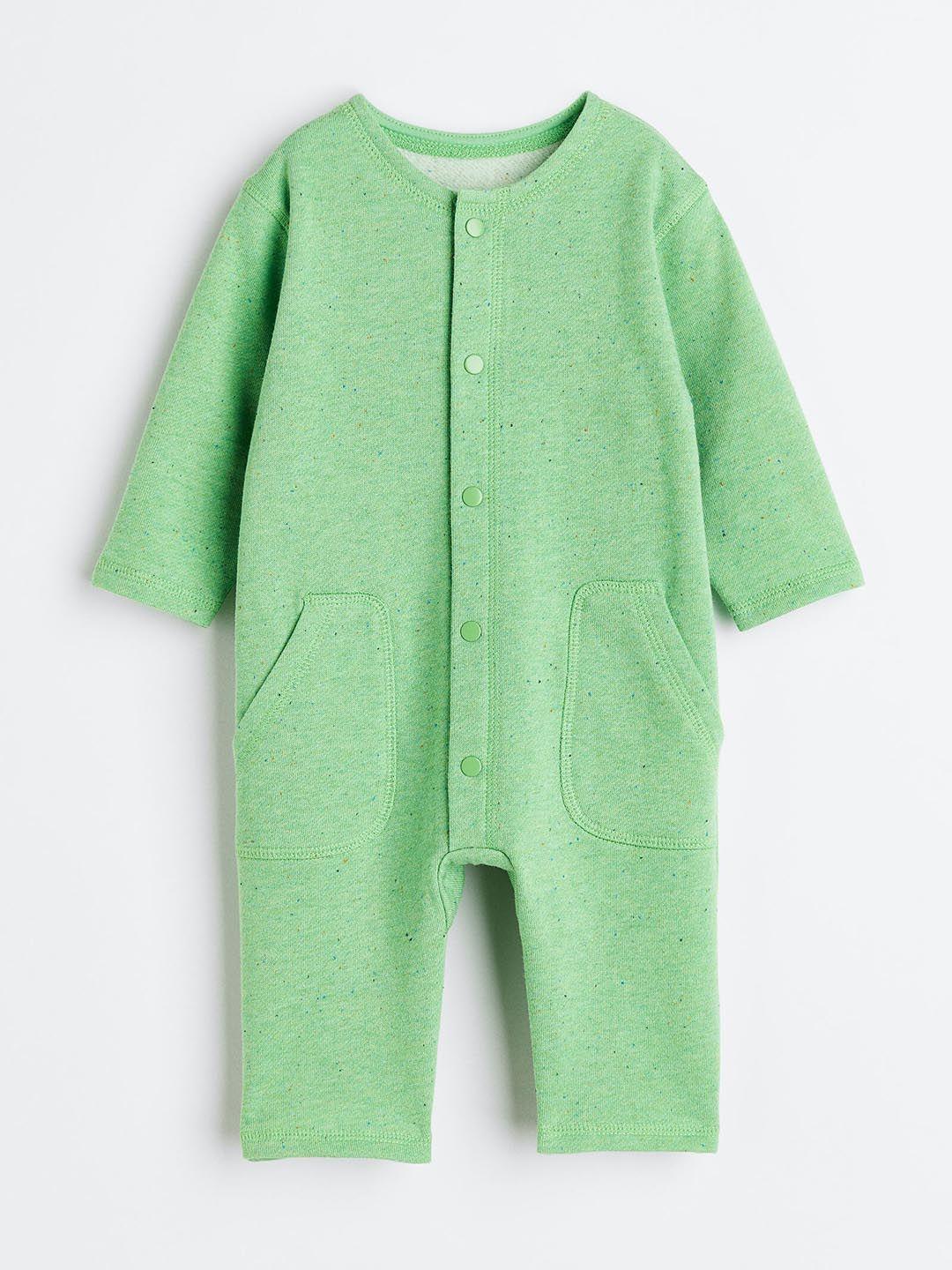 h&m boys quilted pure cotton jersey romper suit