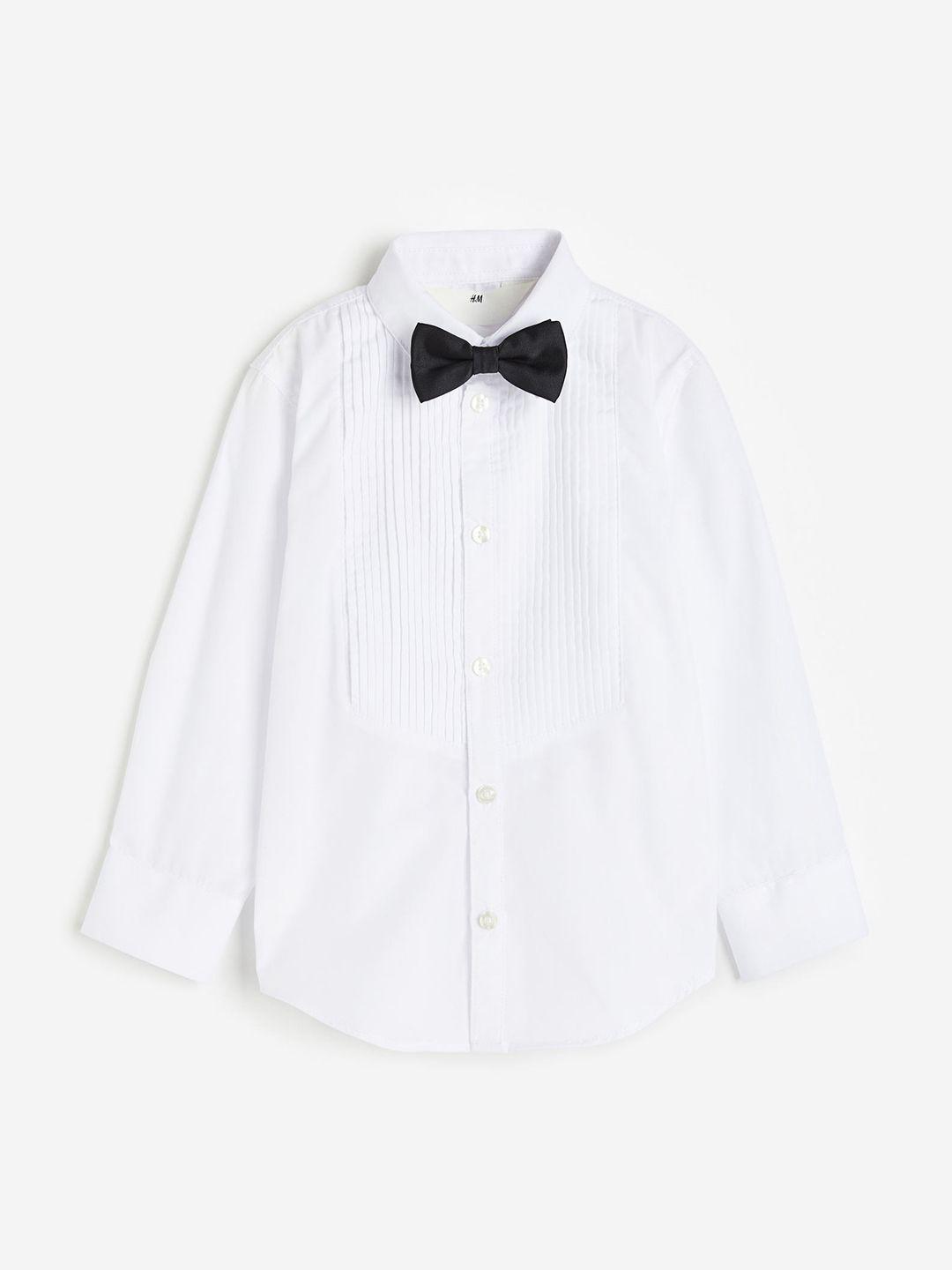 h&m boys tuxedo shirt with a bow tie