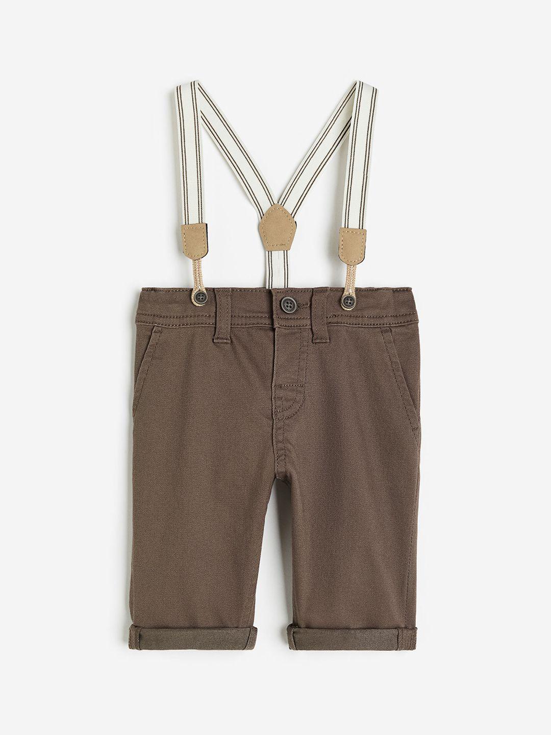 h&m boys twill trousers with braces