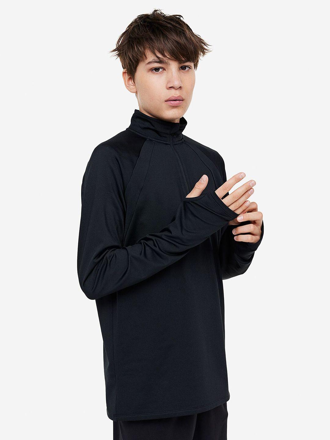 h&m boys warm zip-top sports top