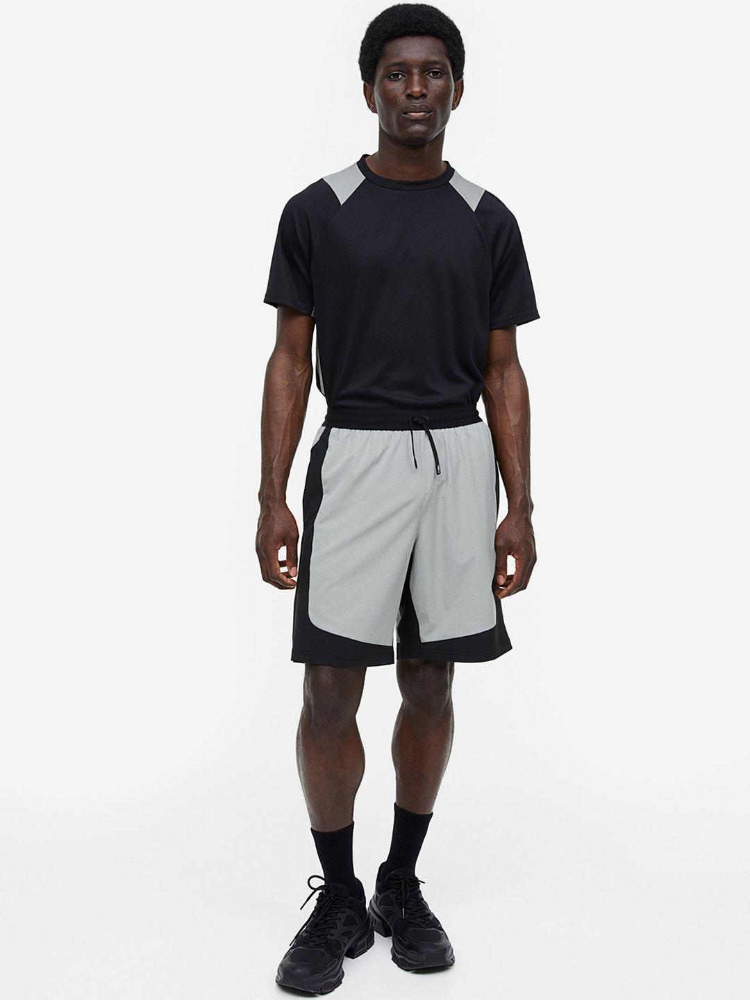 h&m colourblocked drymove sports shorts