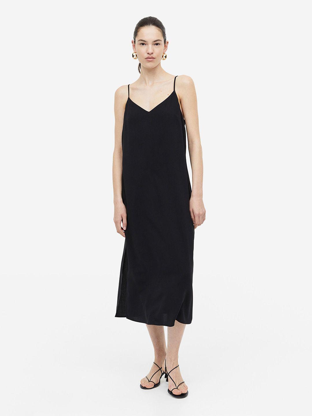 h&m crepe slip dress