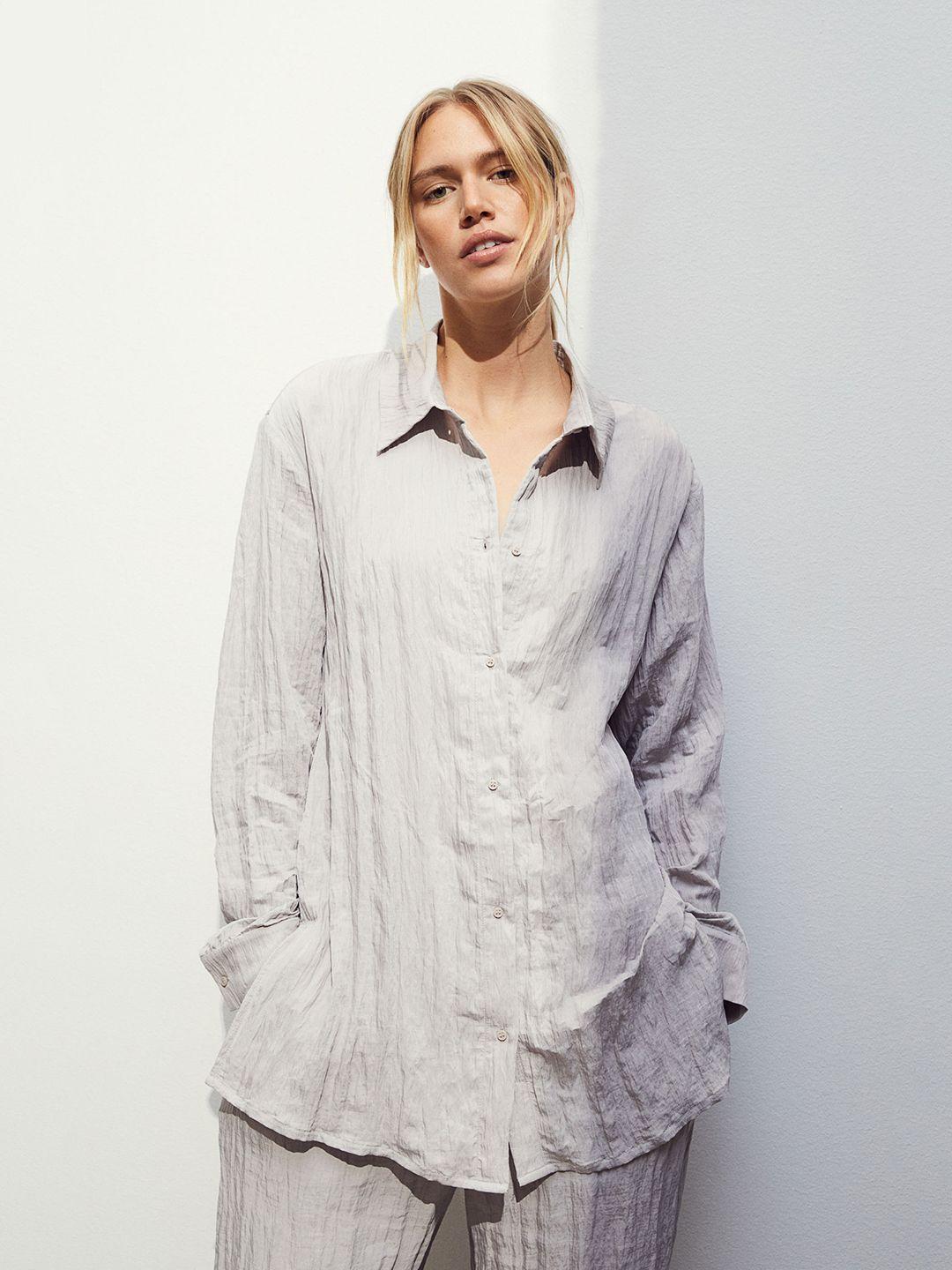 h&m crinkled shirt