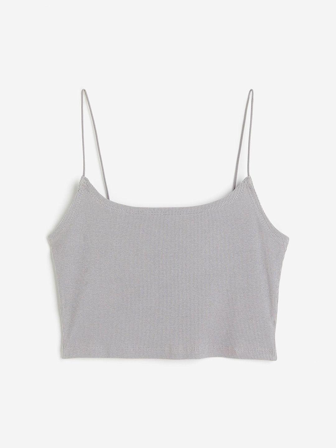 h&m cropped strappy top