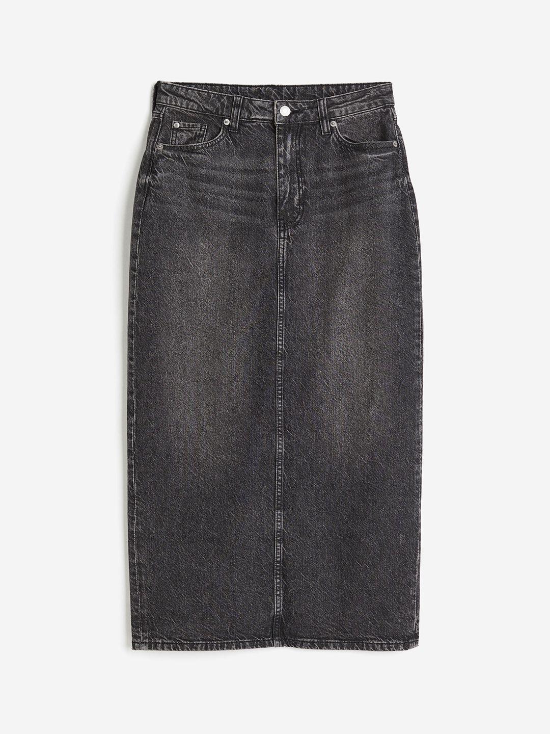 h&m denim skirt