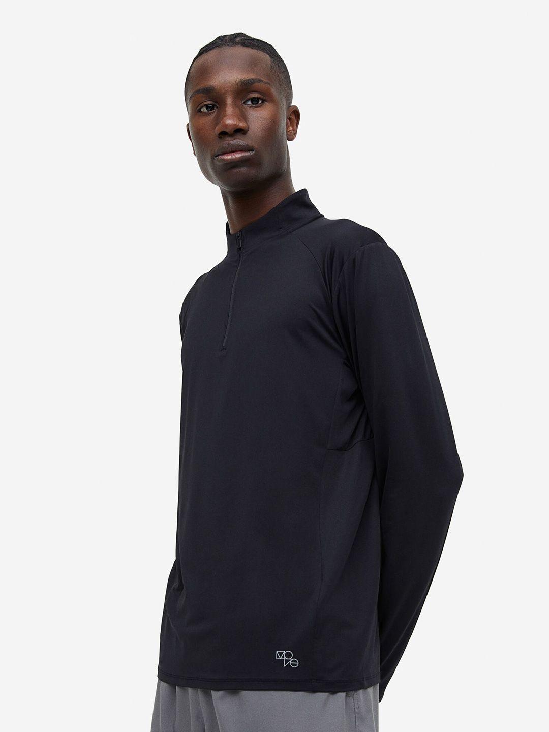 h&m drymove zip-top sports top