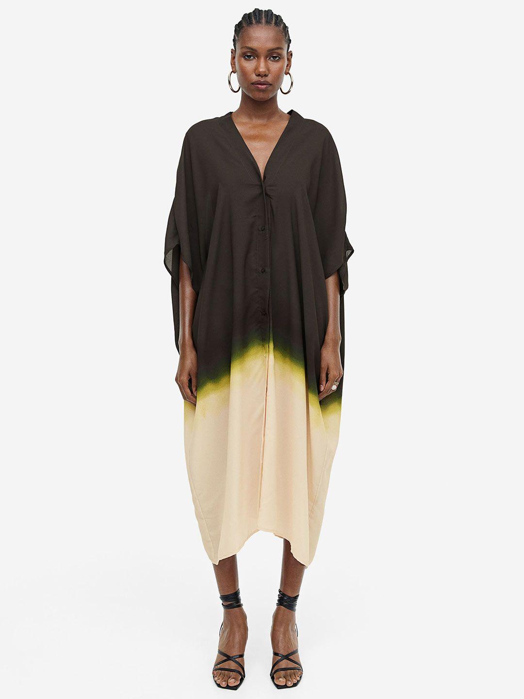 h&m dyed oversized kaftan night dress