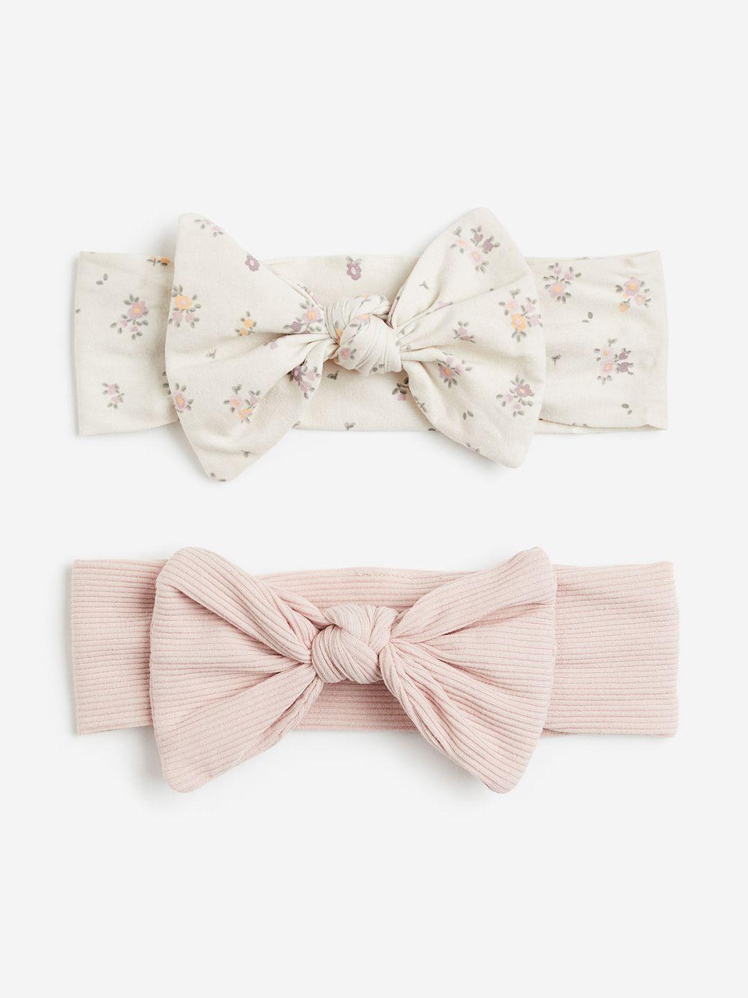 h&m girls 2-pack bow-detail hairbands
