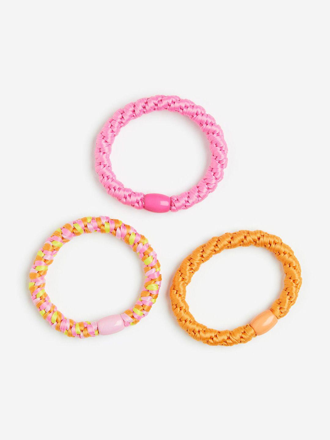 h&m girls 3-pack braided hair elastics