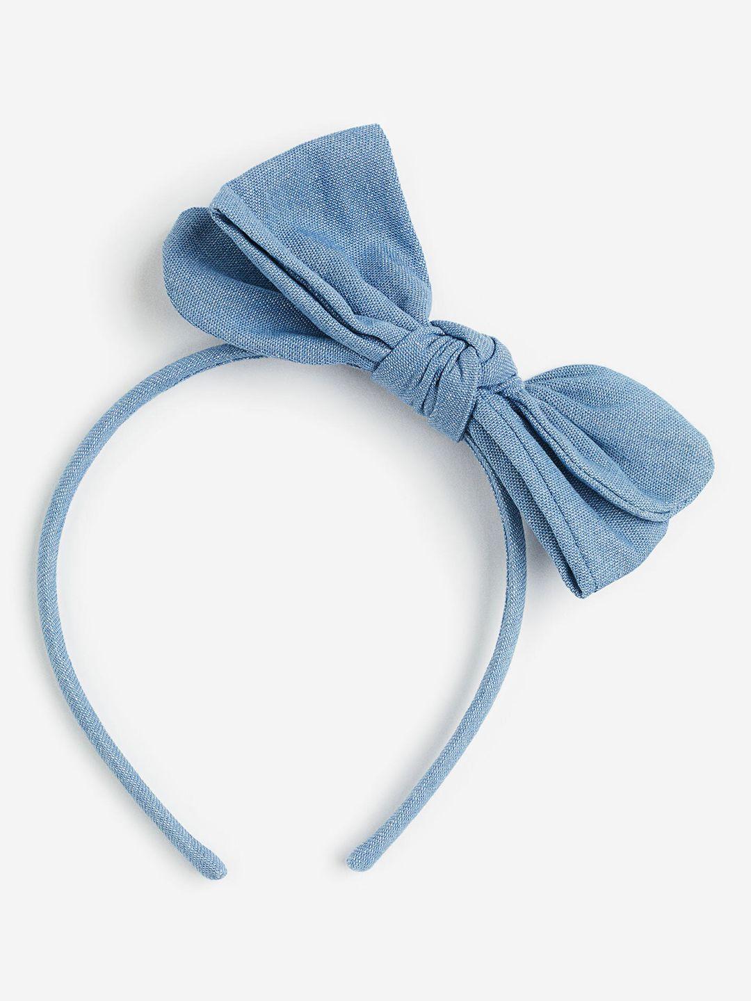 h&m girls blue appliqud alice band