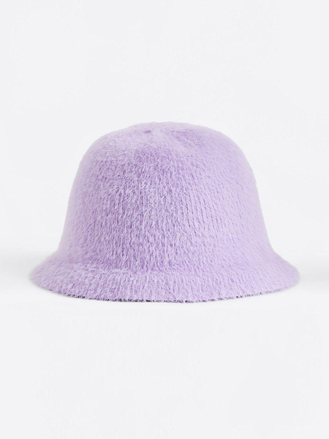 h&m girls fluffy-knit bucket hat