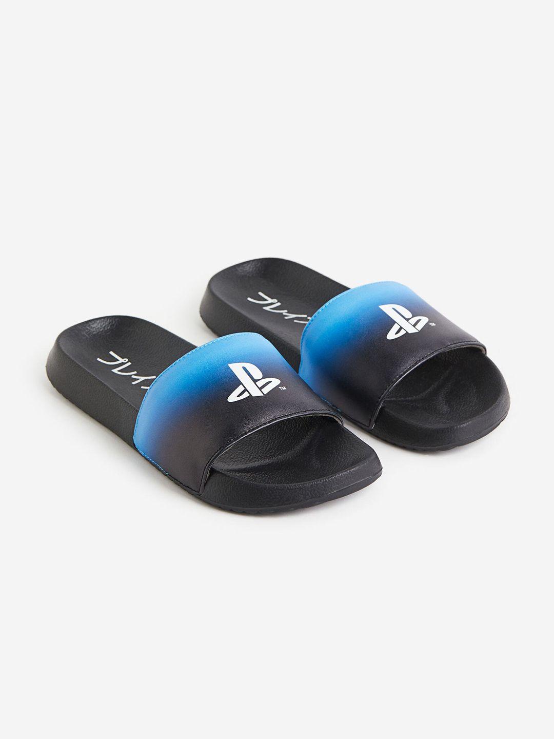 h&m girls printed pool flip flops