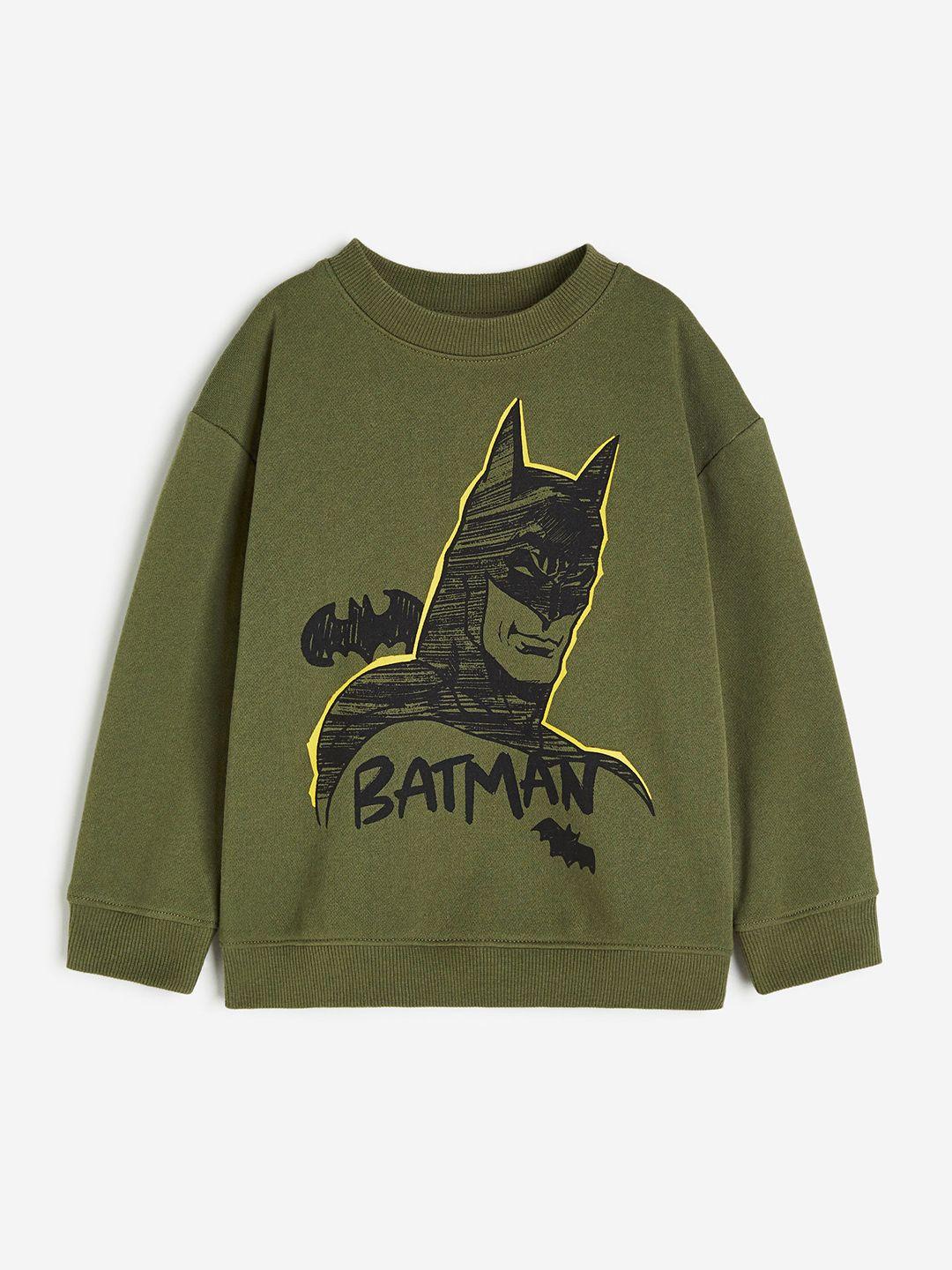 h&m infant boys batman-print sweatshirt