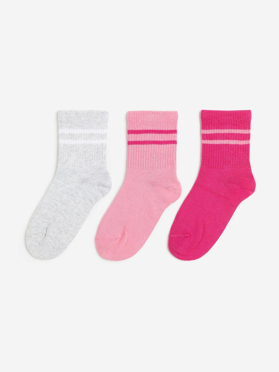 h&m infant boys pack of 3 drymove sports above ankle-length socks