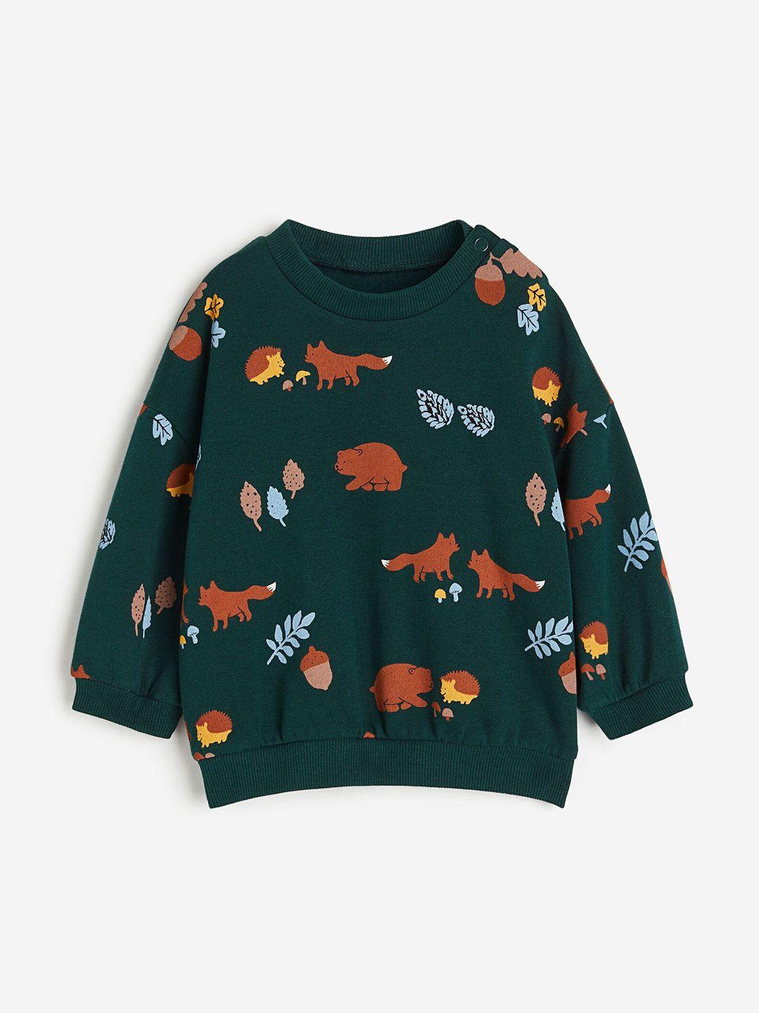 h&m infant boys printed pure cotton sweatshirt