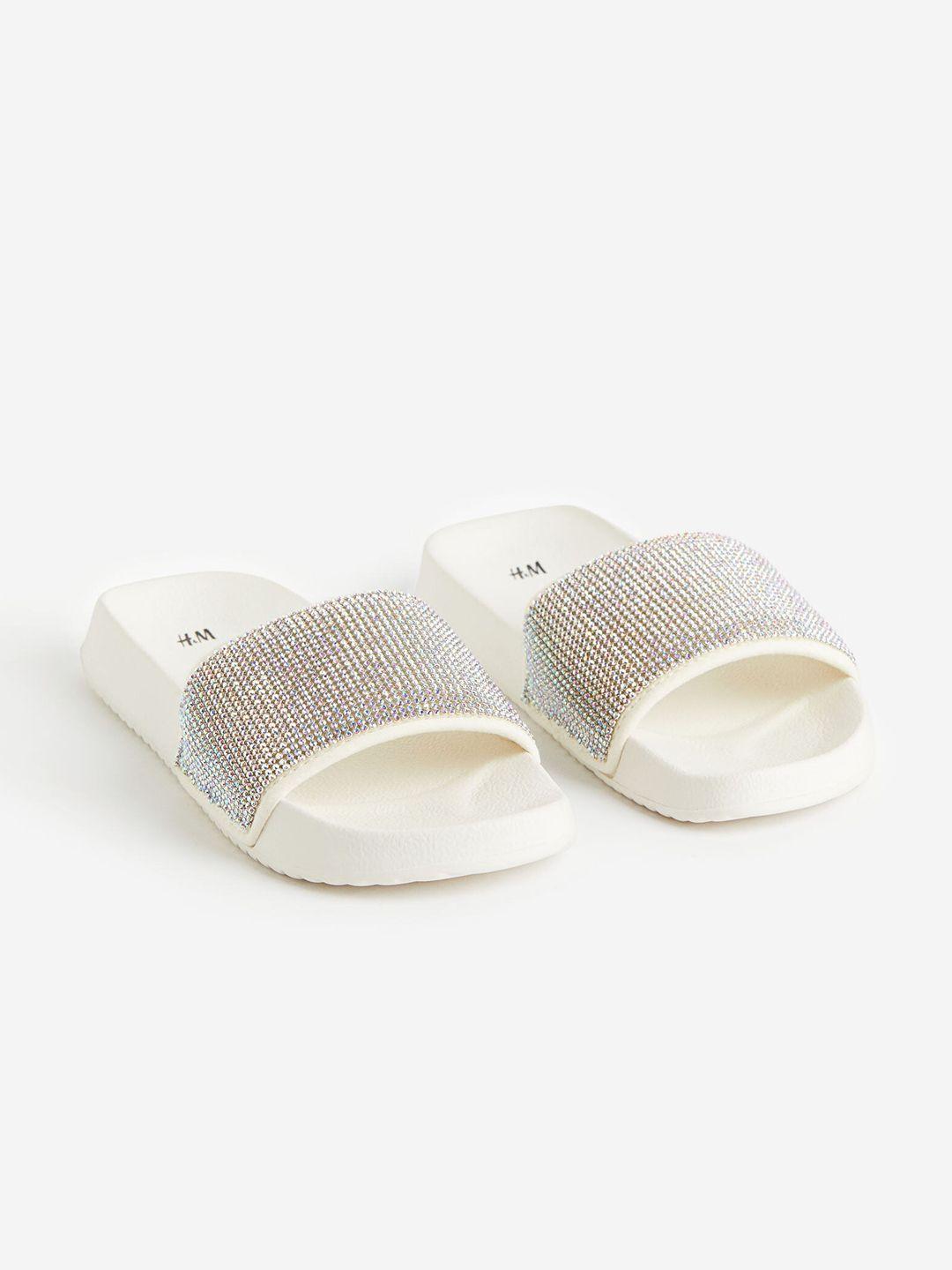 h&m infant girls printed pool flip flops