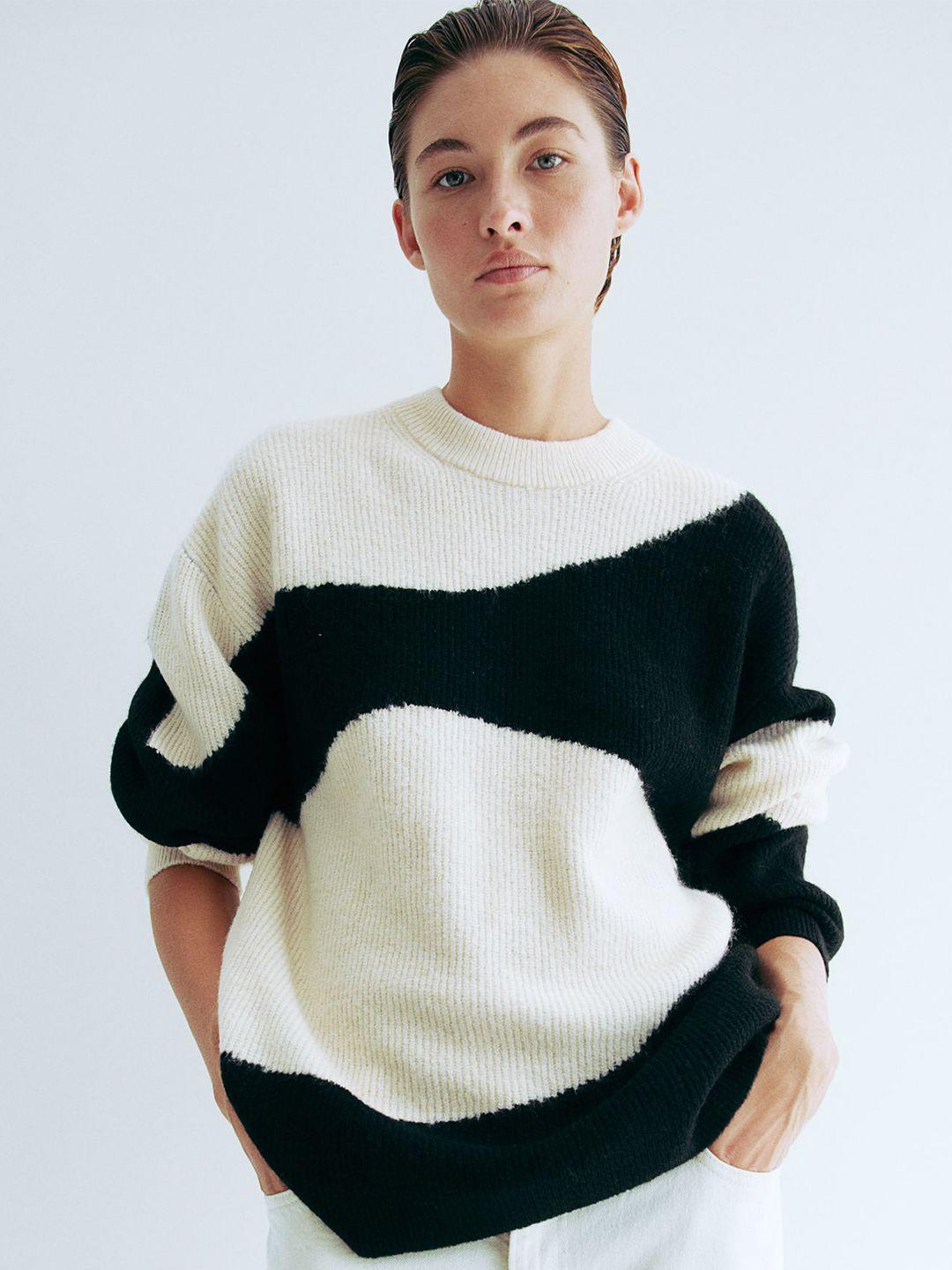 h&m jacquard-knit jumper